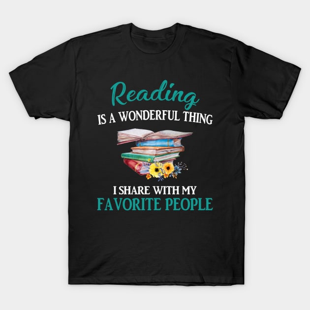 Reading Is A Wonderful Thing T-Shirt by Terryeare